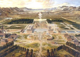 chateau de versailles en peinture